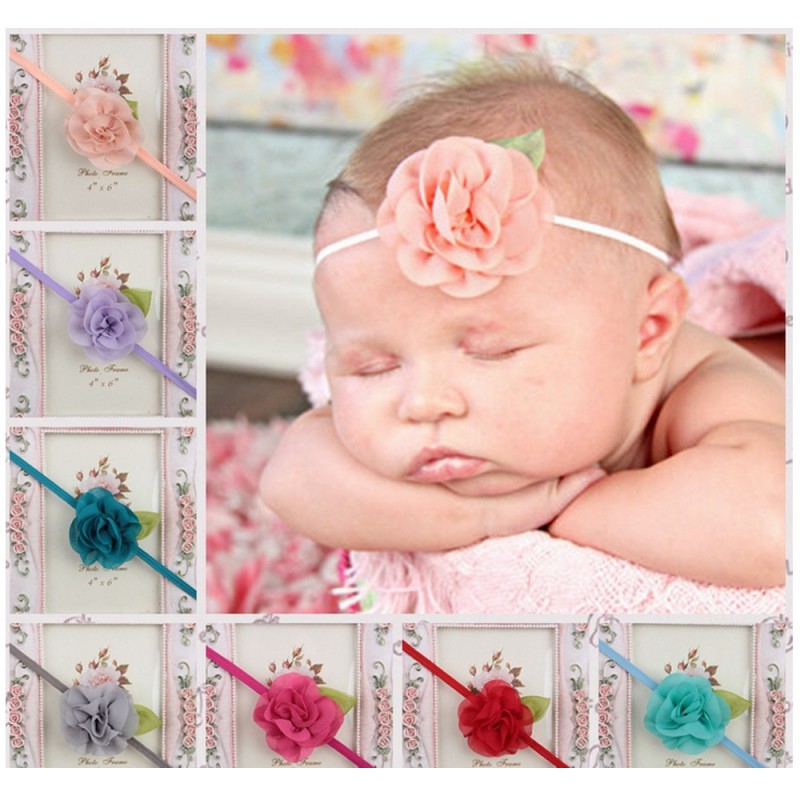 Bandeau bébé noeud - Accessoire cheveux fille - 40 coloris